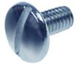 vite testa bombata filetto m4 lungh. fil. 10mm l 12,5mm testa diametro  10mm acciaio inox