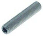 vite senza testa filetto m5 l 25mm acciaio inox din 914/iso 4027 recipiente esagonale ch 2,5