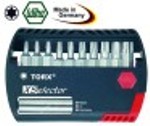 set di inserti torx torx 11 pezzi con reggi magnete t7/8/9/10/15/20/25/30/40