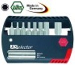 set di inserti bit esagonale 9 pezzi con reggi magnete misure 1,5/2/2,5/3/4/5/6/8