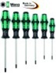 set di cacciaviti torx 6 pezzi misure t10/15/20/25/30/40 wera kraftform plus