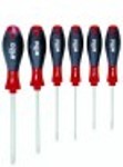 set di cacciaviti torx con foro 6 pezzi misure t10h/15h/20h/25h/30h/40h wiha