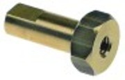 alberino con stelo esagonale diametro  10mm l 24mm filetto m5 ottone