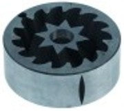 coppia macine senso di rotazione dx d1 diametro  68mm d2 diametro  49mm h 25mm alb. diametro  13mm con filettatura