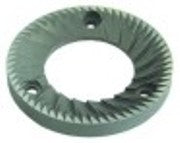 coppia macine senso di rotazione dx d1 diametro  83mm int. diametro  45mm h 10mm dist.denti 4mm fori diametro  5,4mm