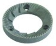 coppia macine senso di rotazione sx d1 diametro  63,3mm int. diametro  38mm h 9mm dist.denti 3mm fori diametro  5,5mm