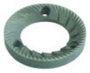 coppia macine senso di rotazione dx d1 diametro  63,3mm int. diametro  38mm h 9mm dist.denti 3mm fori diametro  5,5mm