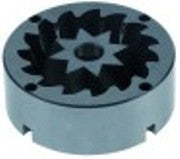 coppia macine senso di rotazione dx d1 diametro  68mm d2 diametro  49mm h 25mm alb. diametro  11mm adattabile a faema
