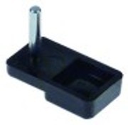 tasto per ghiera di regolazione l 35mm lar. 20mm albero diametro  4mm lunghezza albero 19mm