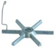 stella pos. di montaggio superiore diametro  109mm fori diametro  12mm h 73mm filetto m3