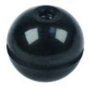 manopola sferica filetto m4 diametro  20mm nero