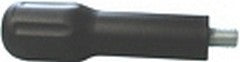 Manopola portafiltro light nera opaca m12 con tappo cromato