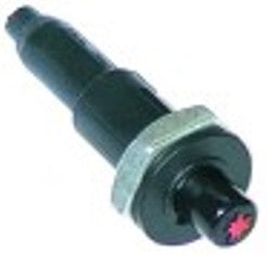 accenditore piezo-elettrico corpo plastica premente incasso diametro  22mm attacco diametro 2,4mm