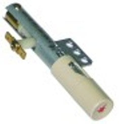 accenditore piezo-elettrico corpo metallo attacco f6,3x0,8 fissaggio a 3 fori diametro  22mm