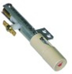 accenditore piezo-elettrico corpo metallo attacco f6,3x0,8 fissaggio a 2 fori diametro  22mm