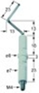 candela accensione d1 diametro  7mm d2 diametro  9mm attacco m4 l1 13mm l2 13mm l3 23mm lc1 18mm lc2 3mm lc3 23mm