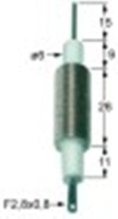 candela accensione d1 diametro  6mm l1 15mm lc1 9mm lc2 26mm lc3 11mm attacco f 2,8x0,8mm m10x1
