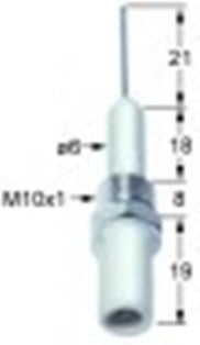 candela accensione d1 diametro  6mm l1 21mm lc1 18mm lc2 8mm lc3 19mm attacco f 2,8x0,8mm m10x1