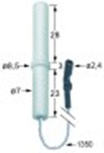 candela accensione d1 diametro  7mm d2 diametro  8,5mm lunghezza del cavo 1350mm lc1 28mm lc2 3mm