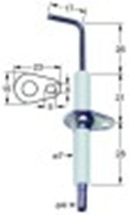 candela accensione lunghezza della flangia 23mm larghezza della flangia 15mm d1 diametro  7mm l1 26mm