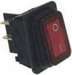 INTERRUTTORE BIPOLARE ROSSO 16A 250V