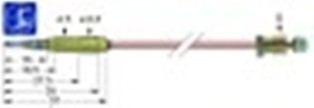 termocoppia m9x1 l 600mm attacco ad innesto diametro 6,0mm
