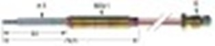 termocoppia m8x1 l 250mm m8x1