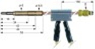 termocoppia con giunto interrotto m9x1 l 1000mm attacco ad innesto diametro 6,0mm cavo 1000mm
