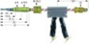 termocoppia con giunto interrotto m9x1 l 600mm attacco ad innesto diametro 6,0mm cavo 650mm