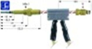 termocoppia con giunto interrotto m9x1 l 1000mm m8x1 con cavo 1000mm