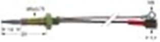 termocoppia con cavi bipolari l 600mm m6x0,75 f 7,7mm m4