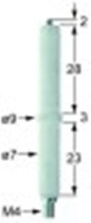 candela accensione d1 diametro  7mm d2 diametro  9mm attacco m4 l1 2mm lc1 28mm lc2 3mm lc3 23mm a bloccare