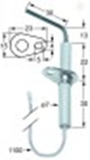 candela accensione lunghezza della flangia 23mm larghezza della flangia 15mm d1 diametro  7mm l1 13mm