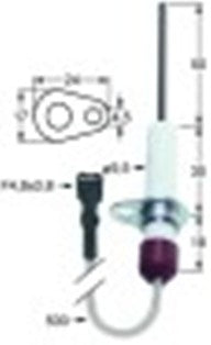 candela accensione lunghezza della flangia 24mm larghezza della flangia 17mm d1 diametro  9,5mm l1 50mm