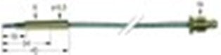 termocoppia flessibili m8x1 l 900mm attacco ad innesto diametro 6,0mm