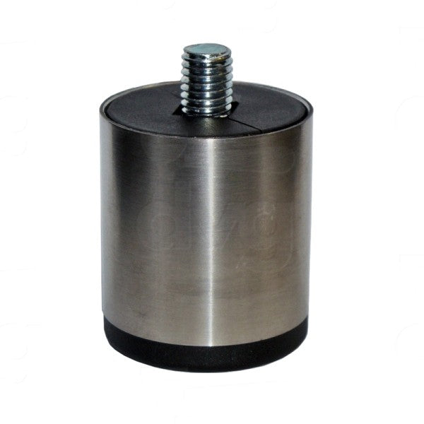 Piedino inox fisso d.40mm h.30 vite m10x17 Antiscivolo