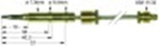 termocoppia flessibili asa 11/32 l 1200mm 7/16"