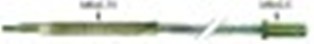 termocoppia flessibili universale l 600mm filetto di fissaggio m6x0,75 attacco m6x0,5