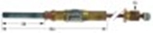 termocoppia asa 11/32 l 24" - 610mm attacco ad innesto diametro 4,8mm