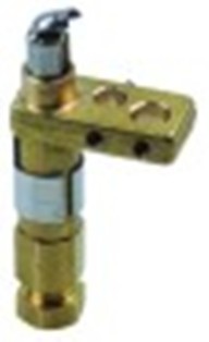 bruciatore pilota 1-fiamma attacco gas 6mm filetto di fissaggio m4