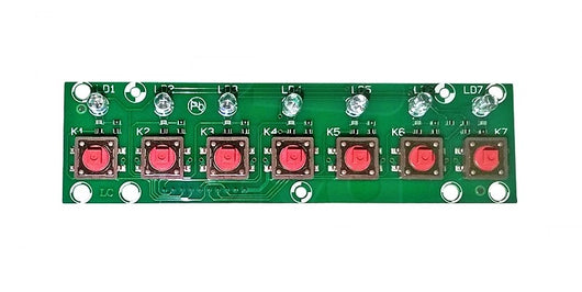 C.s. pulsantiera 7 tasti 7 led gloria