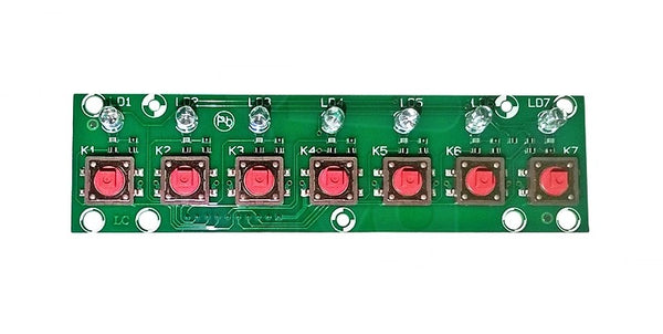 C.s. pulsantiera 7 tasti 7 led gloria