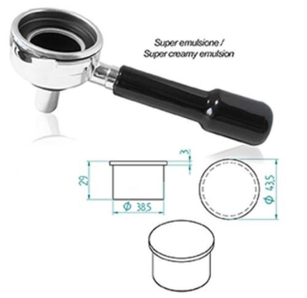 PORTAFILTRO CAPSULA DOPPIA MOD. GAGGIA COMPLETO DI BECCUCCIO 2 VIE