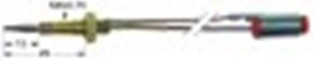 termocoppia con cavi bipolari l 600mm m6x0,75 diametro  2mm