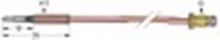 termocoppia con cavi bipolari l 1000mm attacco ad innesto diametro 5,0mm m8x1