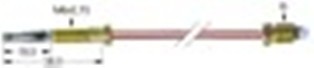 termocoppia m9x1 l 500mm m6x0,75
