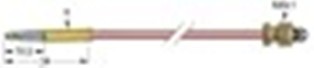 termocoppia m10x1 l 750mm attacco ad innesto diametro 5,0mm