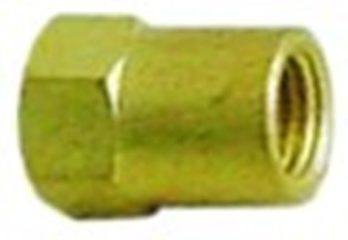 dado termocoppia filetto m6x0,75 h 12mm ch 8 ottone con. 1 pz