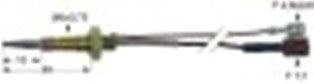 termocoppia con cavi bipolari l 600mm m6x0,75 f 7,7mm f 4,8x0,8mm