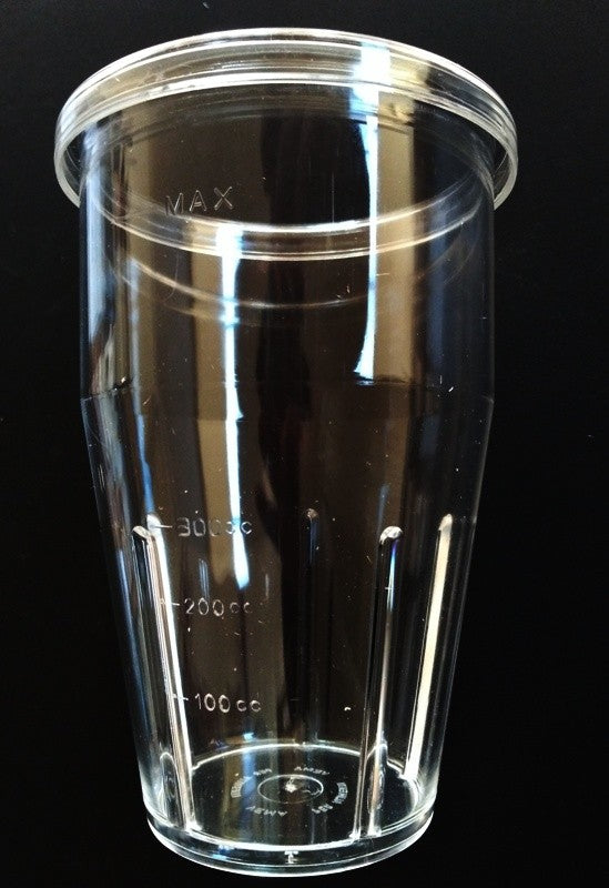 BICCHIERE TRASPARENTE FRULLINO transparent beaker for frappè blender